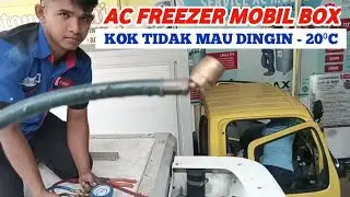 Penyebab ac freezer mobil box l300 tidak dingin | Suhu di dalam ruangan box tidak mencapai minus 20