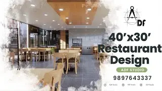 40x30 Restaurant Interior Design | Restaurant Design in low Budget