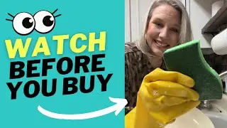 Review of heavy-duty sponges #ad #amazonreview #kitchen #sponges #cleaningessentials #dishes