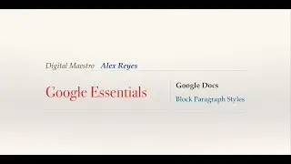 Google Doc Styles For Block Paragraphs