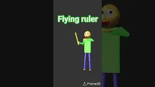 flying ruler | baldi's basics 3D animation (made by me:3) #baldisbasics #animation#nflopa#meme