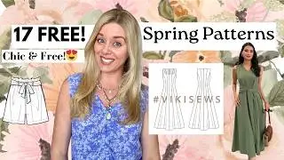 17 FREE Chic Spring/Summer Sewing Patterns | Classic Styles | Beginner Friendly Patterns #sewinglove