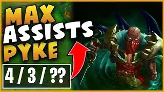 WOW!?! THIS IS HOW YOU GET MAX ASSISTS ON PYKE!!! PYKE VS LUX!!! PATCH 9.9