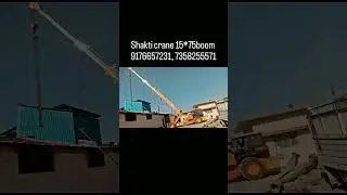 #crane #cranelife #hydra #mobilecrane #shakticrane #ace #boom #15ton #ominfracore #craneoperator