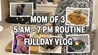 REALISTIC 5AM - 7PM ROUTINE | MOM OF 3 | Cooking, Cleaning & Surprises! ✨🥘