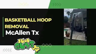 How to Remove a Basketball Hoop in McAllen Tx | JunkGuysRGV | #rgv #basketballhoop #recycling