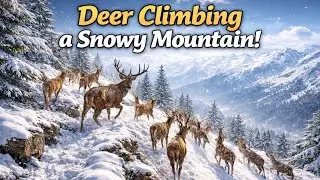 Deer Life in Snow | Amazing Winter Survival Video#texaswildlifepark#animals#animallife#wildlifevideo