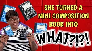 My Best Ever Mini Composition Book Makeover!  You NEED To See This!! CRAFT FAIR IDEA??