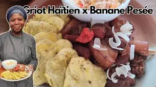 Saveurs d'Haïti : Griot Haïtien avec Banane Pésé