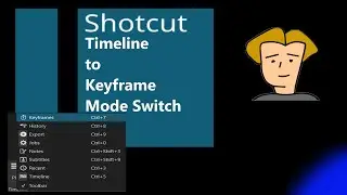 Edit Keyframes in Shotcut: Switch from Timeline to Keyframes Mode
