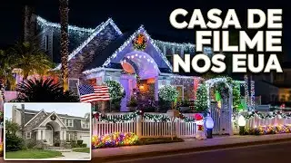 CASAS Decoradas para o Natal nos EUA que Parecem FILMES 🏠🎅