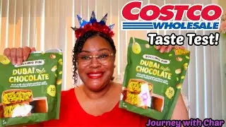 DUBAI STYLE CHOCOLATE TASTE TEST FROM COSTCO! WHAT DID I THINK?! CHECK OUT MY REVIEW!