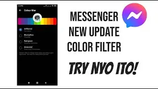 HOW TO CHANGE COLOR FILTER ACTIVE STATUS ON MESSENGER  APP (EASY TUTORIAL)