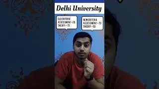 DU New Education Policy / New Exam Criteria #assignment #exam #Delhi University #Exam petten. UG.