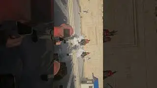 Greek Soldiers switch out in front of the Parliament Building in Athens
