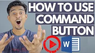 🔥🔥 HOW TO USE COMMAND BUTTON IN WORD 2016 | INSERT COMMAND BUTTON IN MS WORD