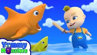 Baby Shark Family Song + More Nursery Rhymes Kids song by Yummy Monsters