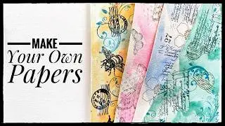 Don't Buy Decorative Paper! Make Your Own With Stamps & Ink
