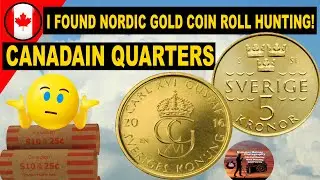2016 Sweden 5 Kronor  Nordic gold Found Coin Roll Hunting Quarters