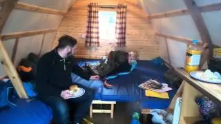 Wigwams in the rain