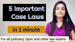 Constitution Important Case Laws in 1 minute Lawvita #shorts