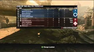 Gears of War 3 - Online Multiplayer Gameplay - King of the Hill - Trenches - Gameplay (HD)