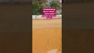Mahabubunagar stadium ground repair works stared for telangana police events.