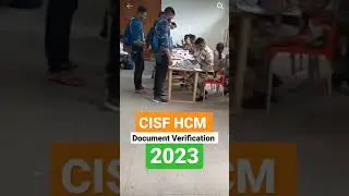 CISF Head Constable Document verification Live video #JDA #CISF