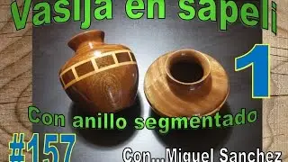 #157 Vasija de sapeli con anillo segmentado 1
