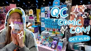 october vlog ✦ artist alley at qu&eacute;bec city comiccon, hua r&ecirc;verie, cute merch
