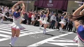 [4K]日本大学櫻丘高等学校吹奏楽部・バトントワラー部1   第十二回銀座柳まつり銀座ゴールデンパレード