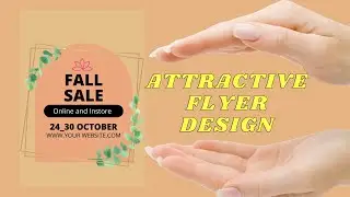 How to create flyer design in canva | Attractive flyer designs | canva tutorial