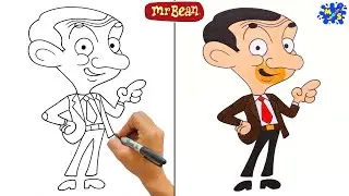 Mr Bean Drawing || How to Draw Mr Bean Easy Step by Step