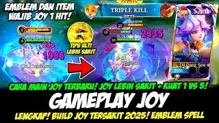 CARA MAIN JOY 1 HIT + TUTORIAL JOY PASTI JAGO❗BUILD JOY TERSAKIT 2025❗GAMEPLAY JOY TOP GLOBAL