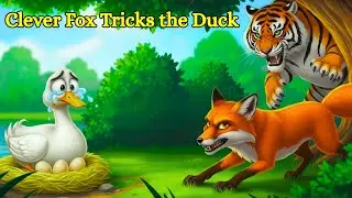Clever Fox Tricks the Duck 😱 | Duck Eggs Stolen | Animal Moral Story Cartoon