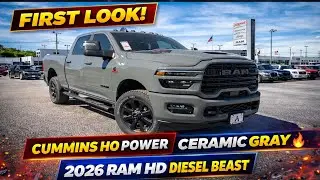 RAM 2500 Laramie Ceramic Gray 2026 года выпуска + 6.7L Cummins HO Diesel