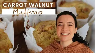 How to make Carrot Walnut Muffins | Easy + Somewhat Healthy