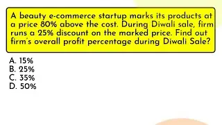Diwali Sale Profit Calculation | Aptitude Question