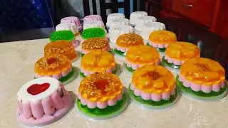 Gelatina Tri color para preparar para vender fácilmente
