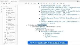 2017 Ford Explorer repair service manual PDF