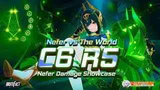 C6R5 NEFER Obliterates LOCAL LEGENDS & DIRE VI | C6 Nefer Damage Showcase | Genshin Impact