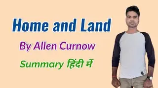 Home and Land by Allen Curnow