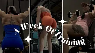 A Week Of Training | Weight Sessions