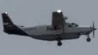 FedEx Feeder (Corporate Air) Cessna 208B Super Cargomaster Takeoff From Idaho Falls [N754FX]