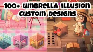 100+ 3D Illusion Umbrella box, crate, pets Custom Designs in ACNH | Animal Crossing New Horizons