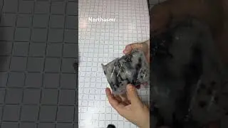 Frozen Dry Floral Foam with Halloween colours 🎃 #asmr #satisfying #dryfloralfoam #floralfoam