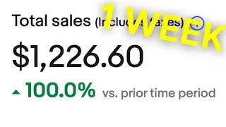 $1,226.60 in 1 week selling electronics on eBay