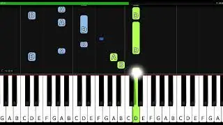 Bláznova ukolébavka | Na klavír | Synthesia piano tutorial