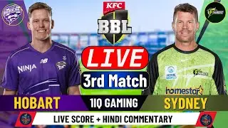 ST vs HH Live | BBL 2025 Live Match 3 | Cricket Live Score & Commentary