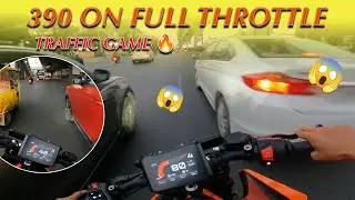 390 on Full Throttle \\ Traffic Game \\ #telugumotovlogs